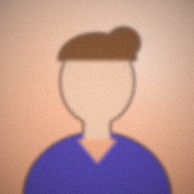 Portrait illustré et stylisé sur fond pêche